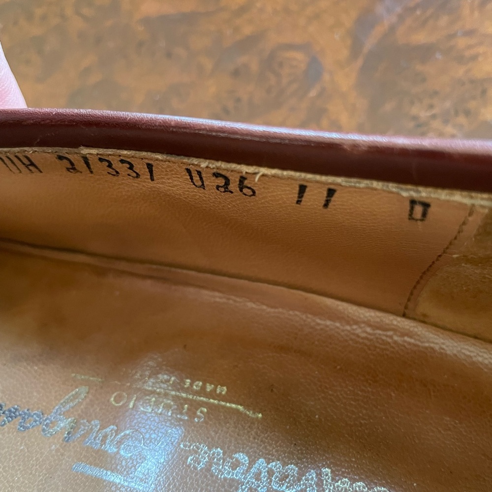 Salvatore Ferragamo Made in Italy Leather Tassel Loafer in Brown Size 11 D - Picture 5 of 8